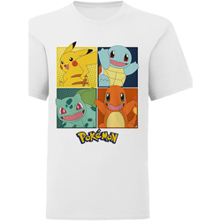Kleidung Kinder T-Shirts & Poloshirts Pokemon  Weiss