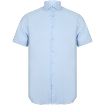 Kleidung Herren Kurzärmelige Hemden Henbury HB537 Blau