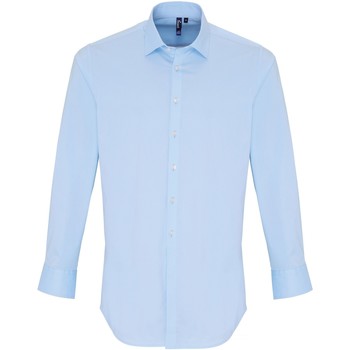 Kleidung Herren Langärmelige Hemden Premier PR244 Blau