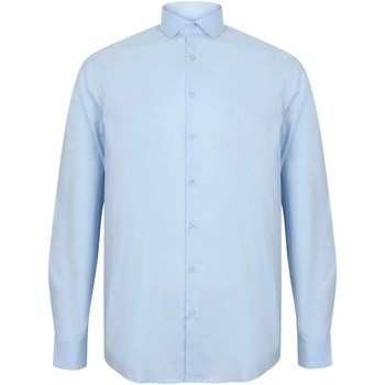 Kleidung Herren Langärmelige Hemden Henbury HB532 Blau