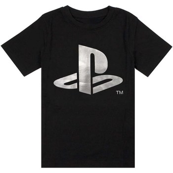 Kleidung Jungen T-Shirts Playstation  Schwarz