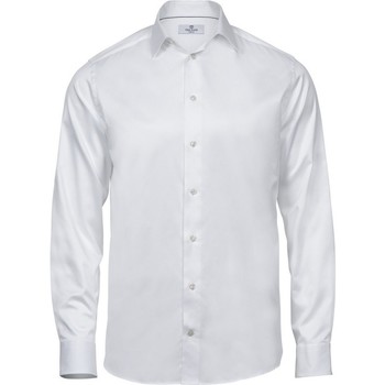 Kleidung Herren Langärmelige Hemden Tee Jays TJ4020 Weiß