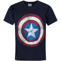 Kleidung Kinder T-Shirts Avengers  Blau