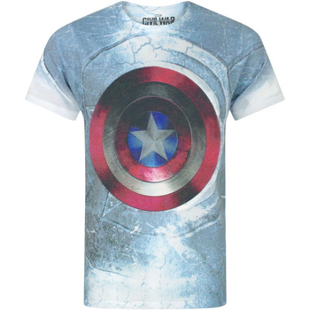 Kleidung Herren Langarmshirts Captain America Civil War  Multicolor