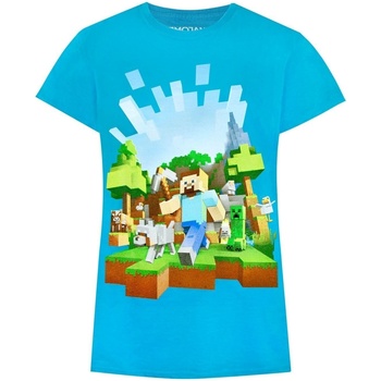 Kleidung Mädchen T-Shirts Minecraft  Blau