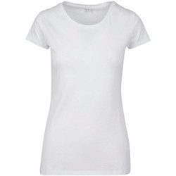 Kleidung Damen T-Shirts Build Your Brand BY086 Weiss