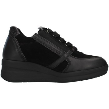 Schuhe Damen Sneaker High Melluso R25623A Schwarz
