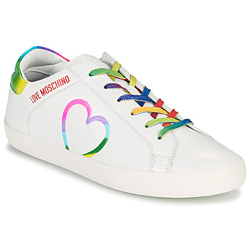 Schuhe Damen Sneaker Low Love Moschino JA15442G1E Weiss / Multicolor