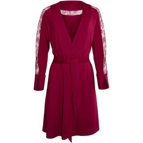 Kleidung Damen Pyjamas/ Nachthemden Lisca Ruby  Morgenmantel Rot
