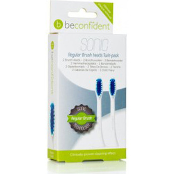 Beauty Accessoires Körper Beconfident Sonic Toothbrush Heads Regular White Set 