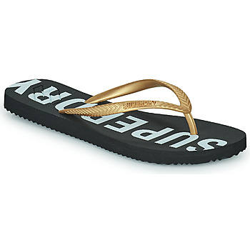 Schuhe Damen Zehensandalen Superdry Code Essential Flip Flop Gold