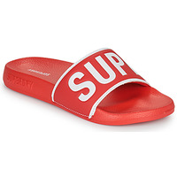 Schuhe Damen Pantoletten Superdry Code Core Pool Slide Rot