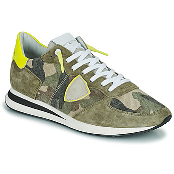 Schuhe Herren Sneaker Low Philippe Model TRPX LOW MAN Camouflage / Kaki / Gelb