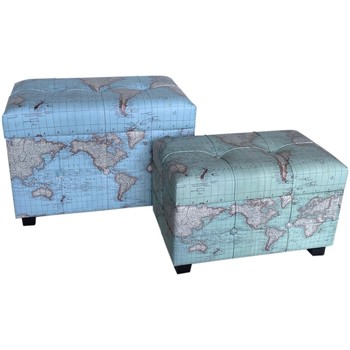 Home Koffer, Aufbewahrungsboxen Signes Grimalt Set 2 Weltstämme Azul