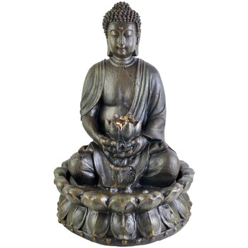 Home Statuetten und Figuren Signes Grimalt Füllfederbügel Buddha Led. Grau