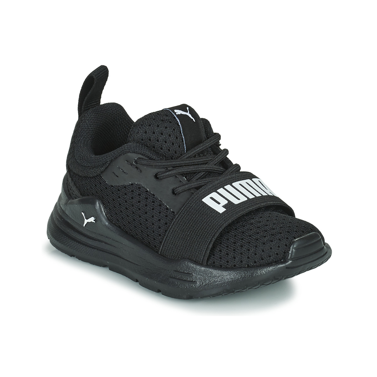 Schuhe Kinder Sneaker Low Puma Wired Run AC Inf Schwarz / Weiss