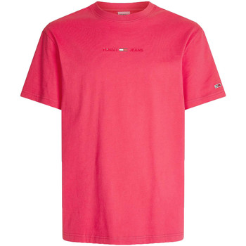 Kleidung Herren T-Shirts Tommy Hilfiger Linear Logo Tee Rosa