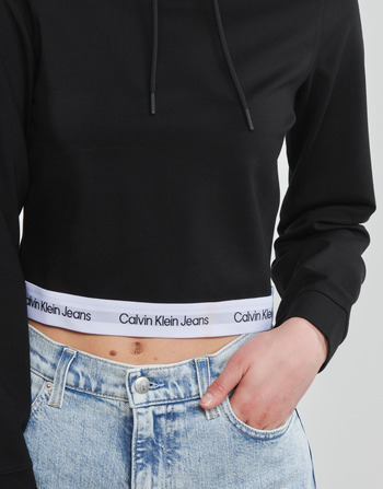 Calvin Klein Jeans CONTRAST TAPE MILANO HOODIE Schwarz
