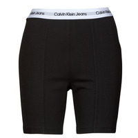 Kleidung Damen Shorts / Bermudas Calvin Klein Jeans REPEAT LOGO MILANO CYCLING SHORT Schwarz