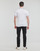 Kleidung Herren Polohemden Calvin Klein Jeans TIPPING SLIM POLO Weiss / Schwarz