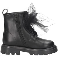 Schuhe Mädchen Boots Florens J3567CAM Stiefel Kind SCHWARZ SCHWARZ