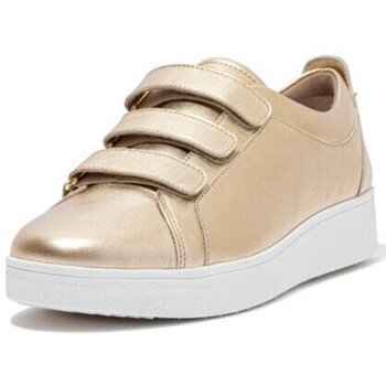 Schuhe Damen Sneaker Low FitFlop RALLY II METALLIC ADJUSTABLE SNEAKERS PLATINO Gold
