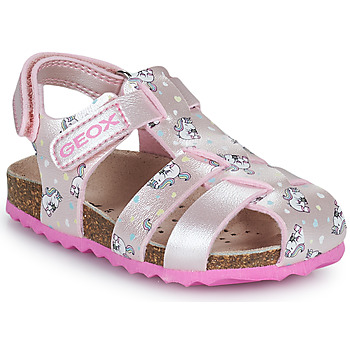 Schuhe Mädchen Sandalen / Sandaletten Geox B SANDAL CHALKI GIRL Rosa