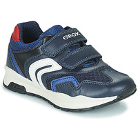 Schuhe Jungen Sneaker Low Geox J PAVEL A Blau / Rot