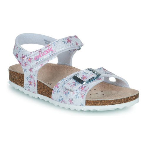 Schuhe Mädchen Sandalen / Sandaletten Geox J ADRIEL GIRL C Silbern