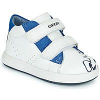 Schuhe Kinder Sneaker Low Geox B BIGLIA BOY Weiss / Blau
