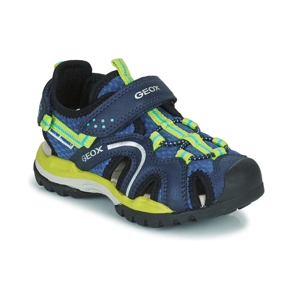Schuhe Jungen Sportliche Sandalen Geox J BOREALIS BOY Blau / Grün
