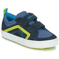 Schuhe Jungen Sneaker Low Geox J ALONISSO BOY Blau / Gelb