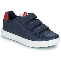 Schuhe Jungen Sneaker Low Geox J SILENEX BOY Blau / Rot