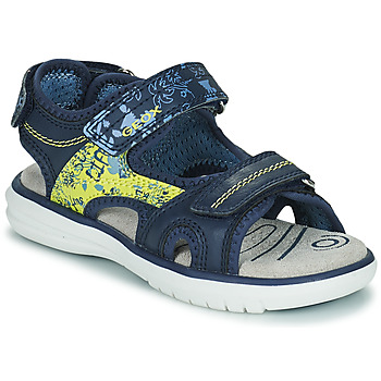 Schuhe Jungen Sportliche Sandalen Geox J SANDAL MARATEA BOY Blau / Grün
