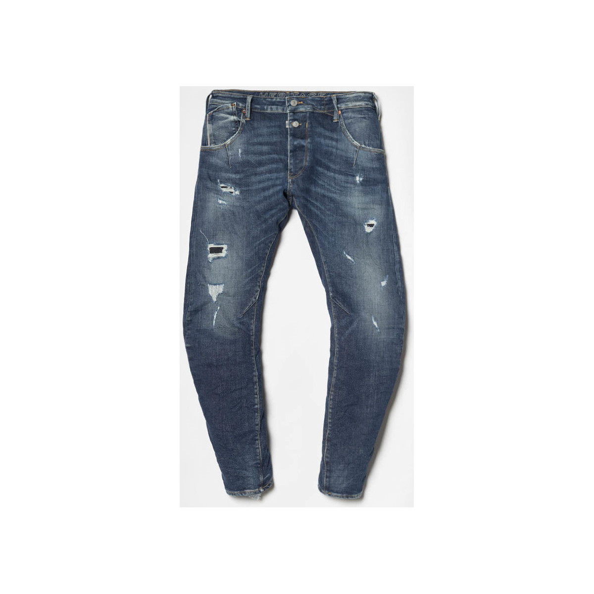 Kleidung Herren Jeans Le Temps des Cerises Alost tapered arched Jeans blau Nr. 2 Blau