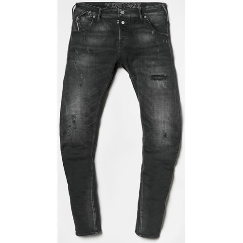 Kleidung Herren Jeans Le Temps des Cerises Alost tapered arched Jeans schwarz Nr. 1 Schwarz