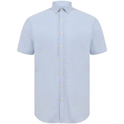 Kleidung Herren Kurzärmelige Hemden Henbury H517S Blau