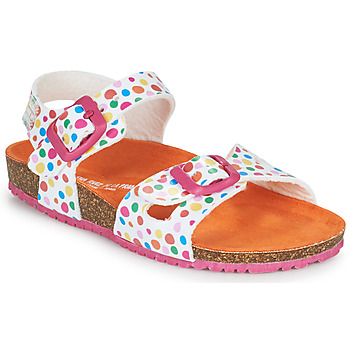 Schuhe Mädchen Sandalen / Sandaletten Agatha Ruiz de la Prada Bio Weiss / Multicolor