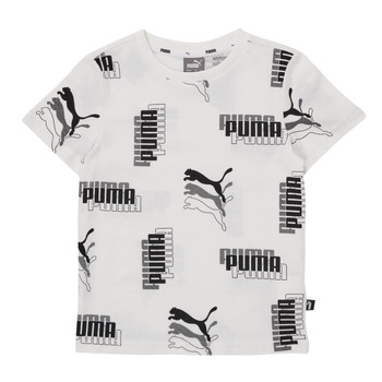 Kleidung Jungen T-Shirts Puma PUMA POWER AOP TEE Weiss