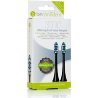 Beauty Accessoires Körper Beconfident Sonic Toothbrush Heads Whitening Black Set 
