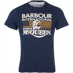 Kleidung Herren T-Shirts Barbour MTS0877 NY91 T-shirt Mann BLAU BLAU