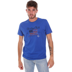 Kleidung Herren T-Shirts Key Up 2G83S 0001 Blau