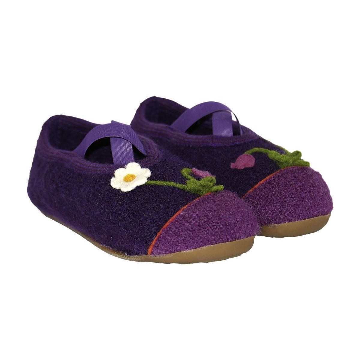 Schuhe Kinder Hausschuhe Haflinger 48300632 Violett