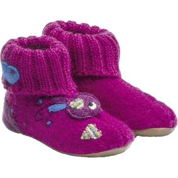 Schuhe Kinder Hausschuhe Haflinger 48500830 Violett