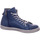 Schuhe Damen Stiefel Scandi Stiefeletten 2217 Blau
