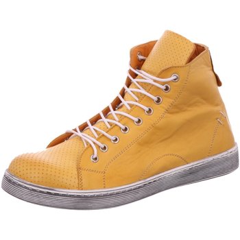 Schuhe Damen Stiefel Scandi Stiefeletten 2217 gelb