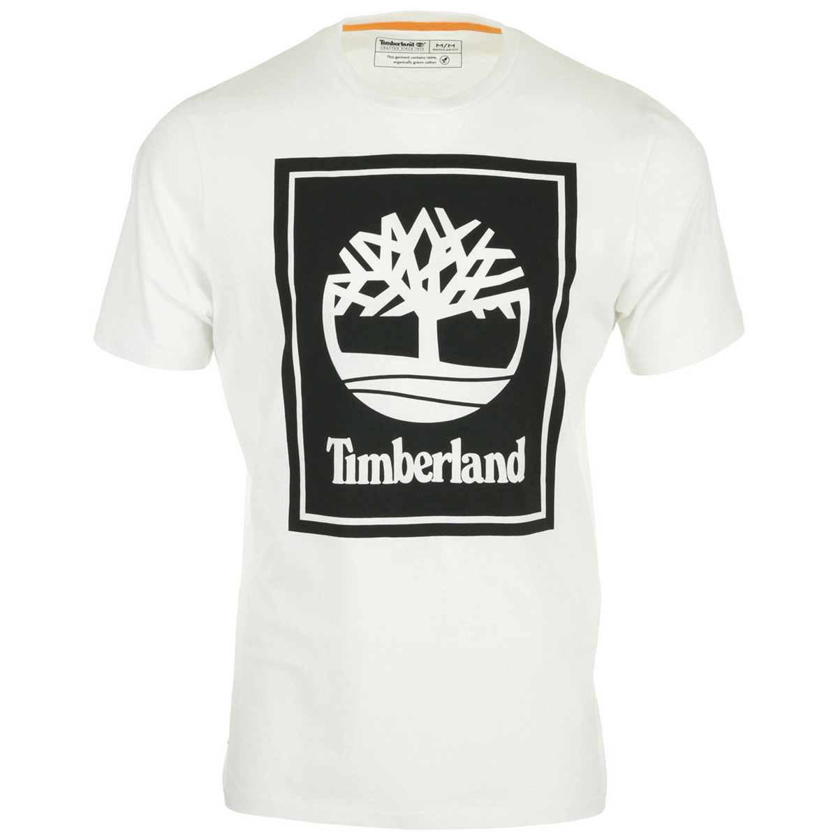 Kleidung Herren T-Shirts Timberland Stack Logo Tee Weiss