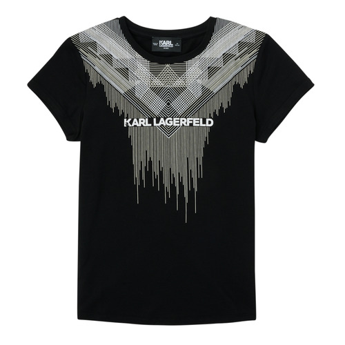 Kleidung Mädchen T-Shirts Karl Lagerfeld UNITEDE Schwarz