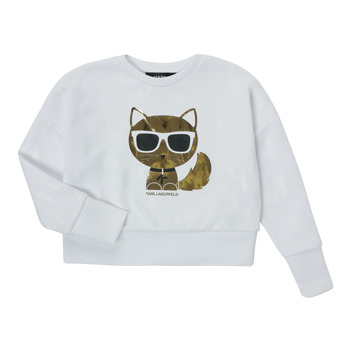 Kleidung Mädchen Sweatshirts Karl Lagerfeld UNIFIERE Weiss