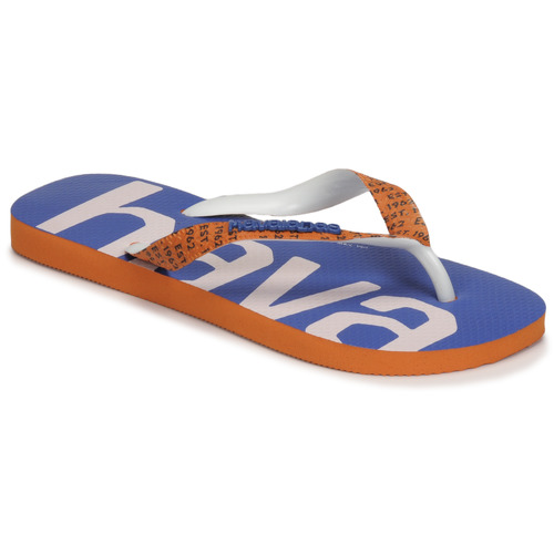 Schuhe Zehensandalen Havaianas TOP LOGOMANIA MID TECH Blau / Orange